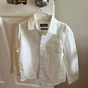 Chaps boys white shirt size 6
